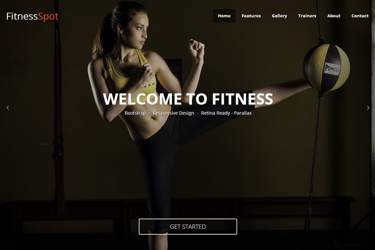 FitnessSpot - One Page HTML Template, a Landing Page Template by Gentil Studio (Photo 3 of 4)