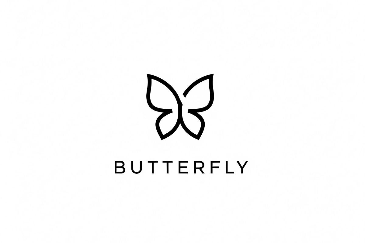 Minimal Butterfly Logo, a Branding & Logo Template by Logocreative (Photo 1 of 2)