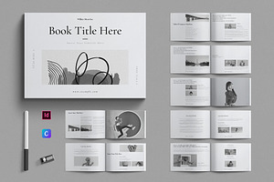 Book Title Layout Design Landscape