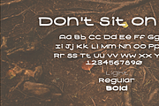 Don't Sit on Me, a Sans Serif Font by Treich Design (Thumbnail 2 of 3)