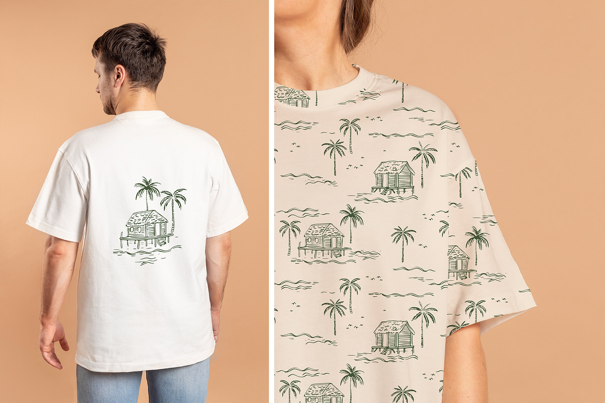Palm Tree Set: Graphics & Patterns, a Pattern Graphic by Dedraw Studio (Photo 7 of 12)