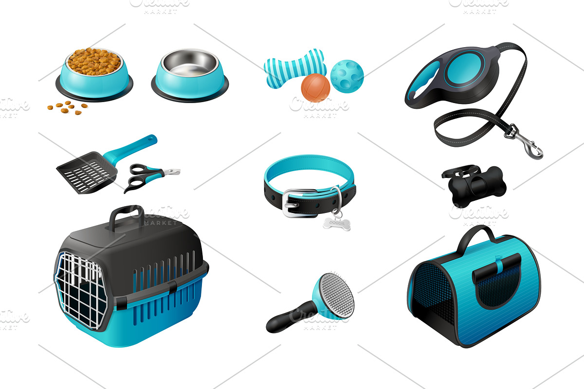 Pet care accessories. Pets shop, an Animal Illustration by Stock-Smart-Start