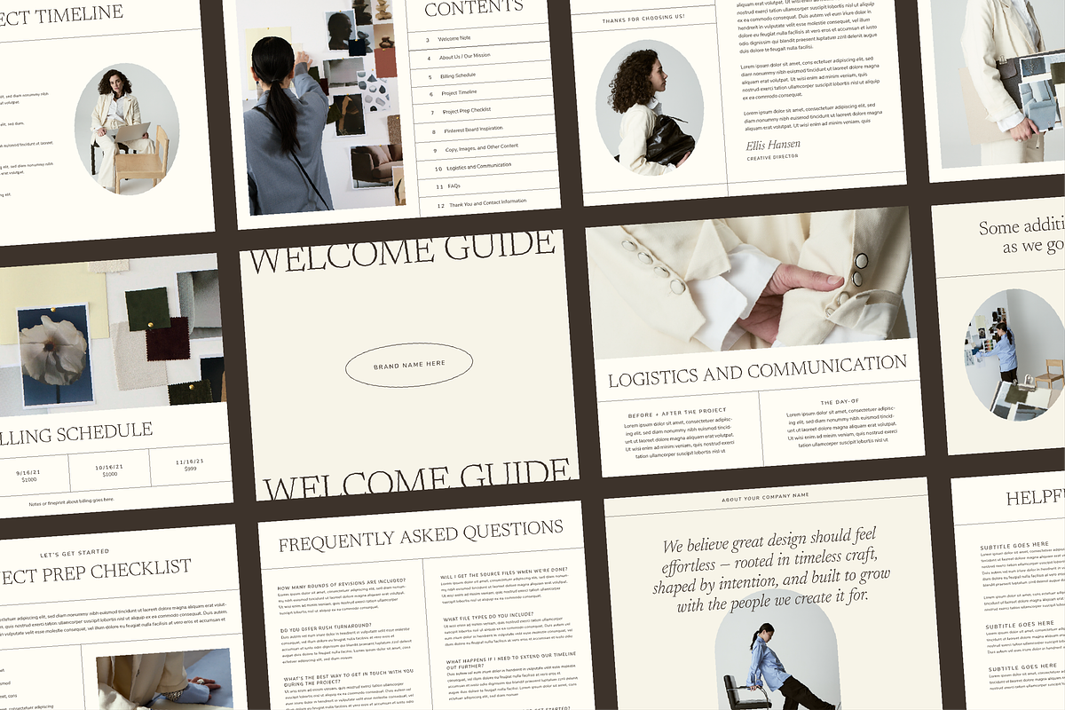 Client Welcome Guide Template, a Presentation Template by MARA Design Co. (Photo 4 of 6)