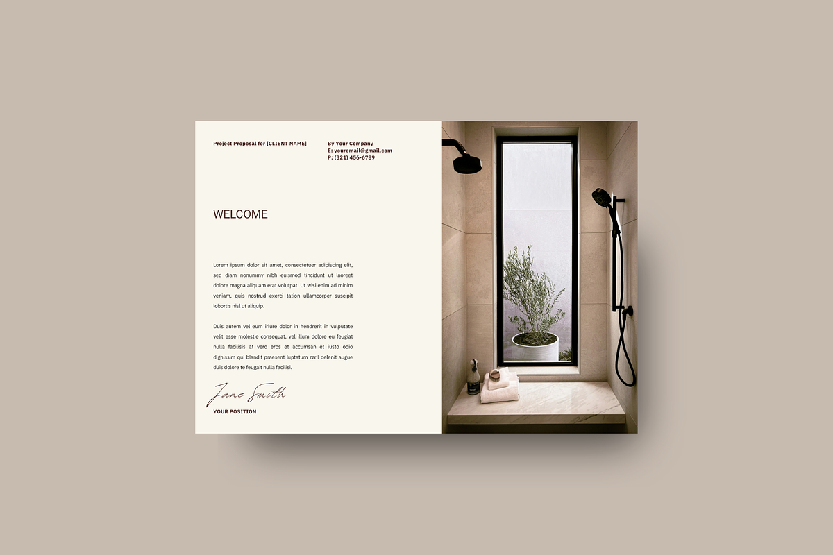 Modern Project Proposal Template, a Presentation Template by Brand & Bloom (Photo 5 of 15)