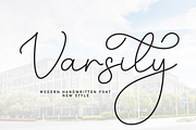 Varsity | Script Font, a Handwritten Font by Scratchones (Thumbnail 1 of 9)