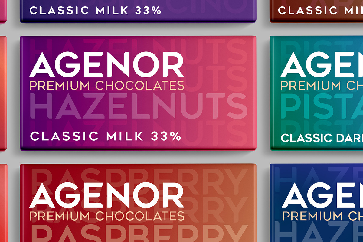 Agenor Font Family, a Sans Serif Font by Graphite_Studios (Photo 2 of 7)