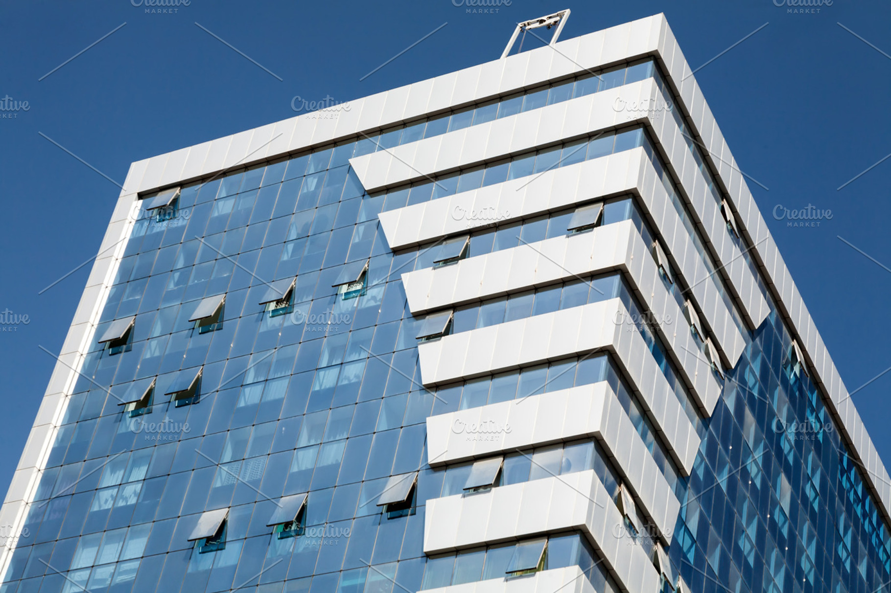 Frontal modern building stock photo containing architecture and building
