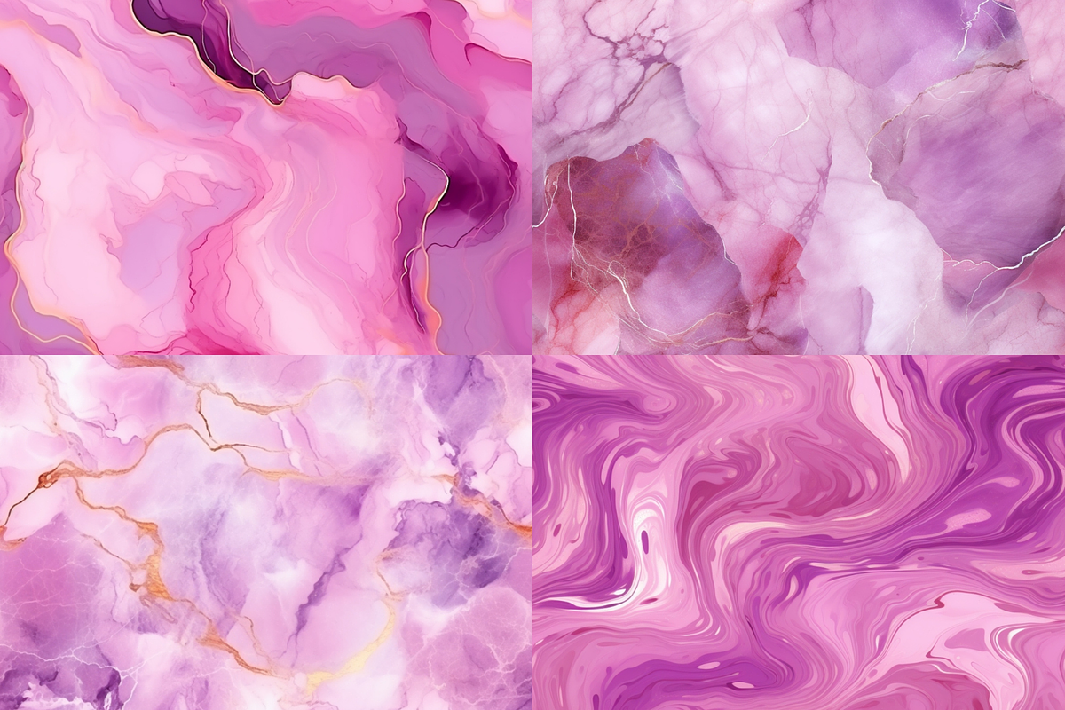 Mauve Marble Seamless Patterns, a Pattern Graphic by PrintablesByFranklyn (Photo 2 of 6)