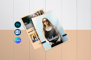 Graduation Announcement Template, a Card Template by Template Shop