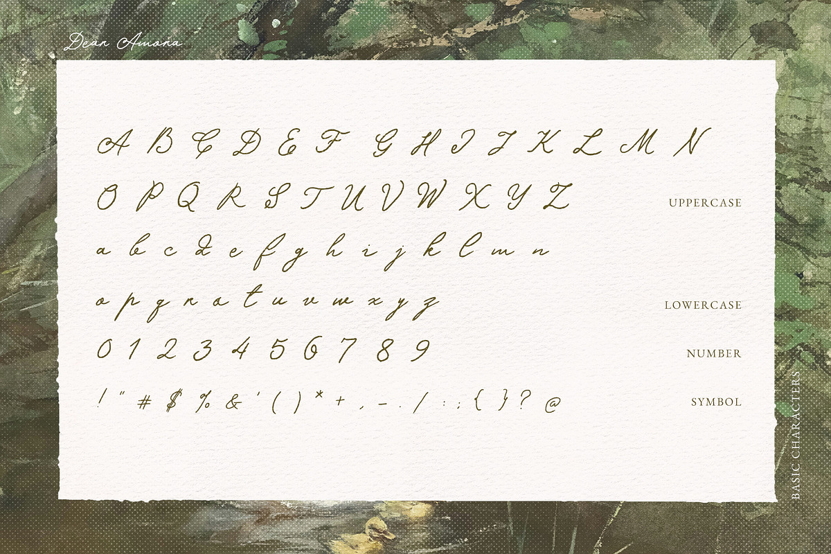 Dear Amora Handwritten Script Font