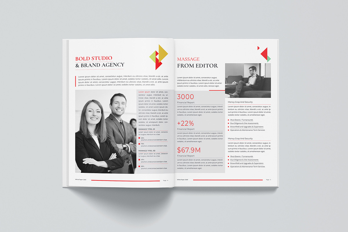 Annual Report Bundle | Word, indd, a Brochure Template by obayes (Photo 24 of 51)