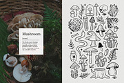 Magic mushrooms line art, a Food Illustration by harmonia_green_art (Thumbnail 4 of 11)