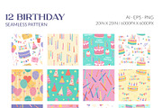 Colorful Fun Sweet Birthday Pattern, a Pattern Graphic by CreativeChristiana (Thumbnail 2 of 9)