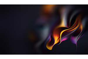 Abstract Fluid Shapes in Vibrant, an Illustration by BazziBa♥