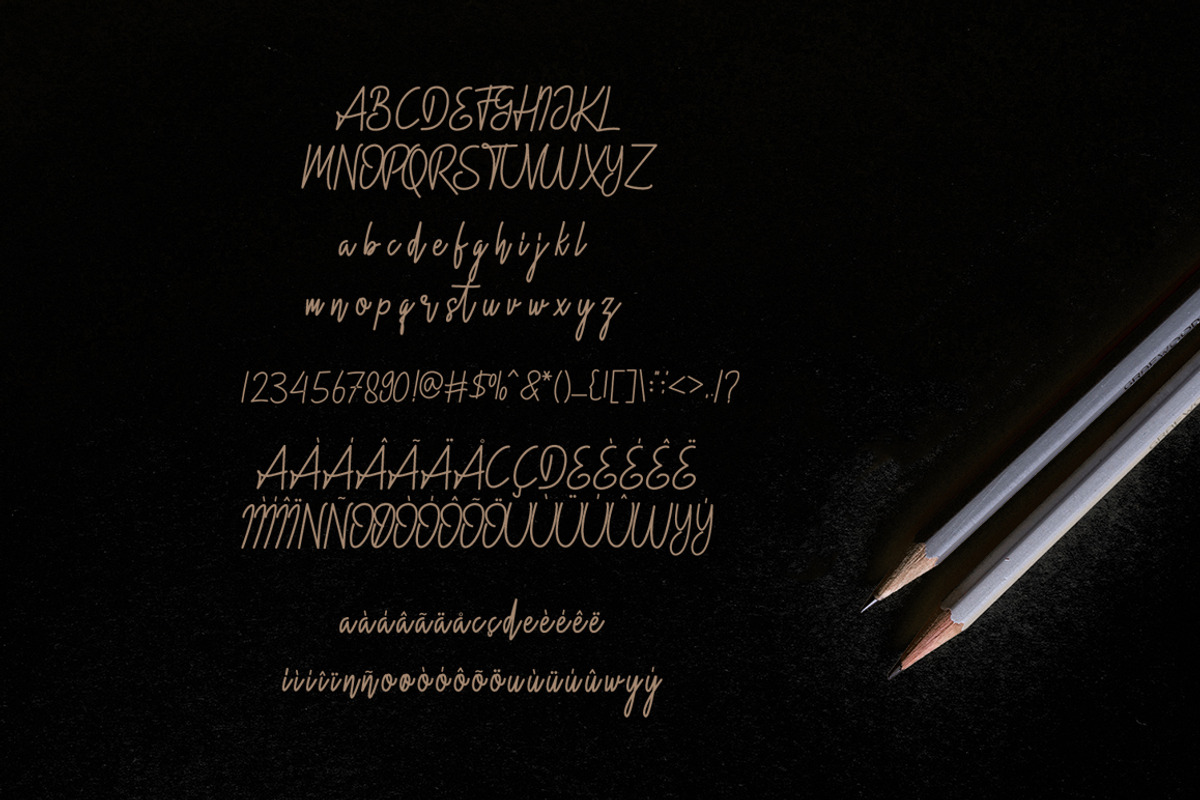 Hidario Signature Font preview 5
