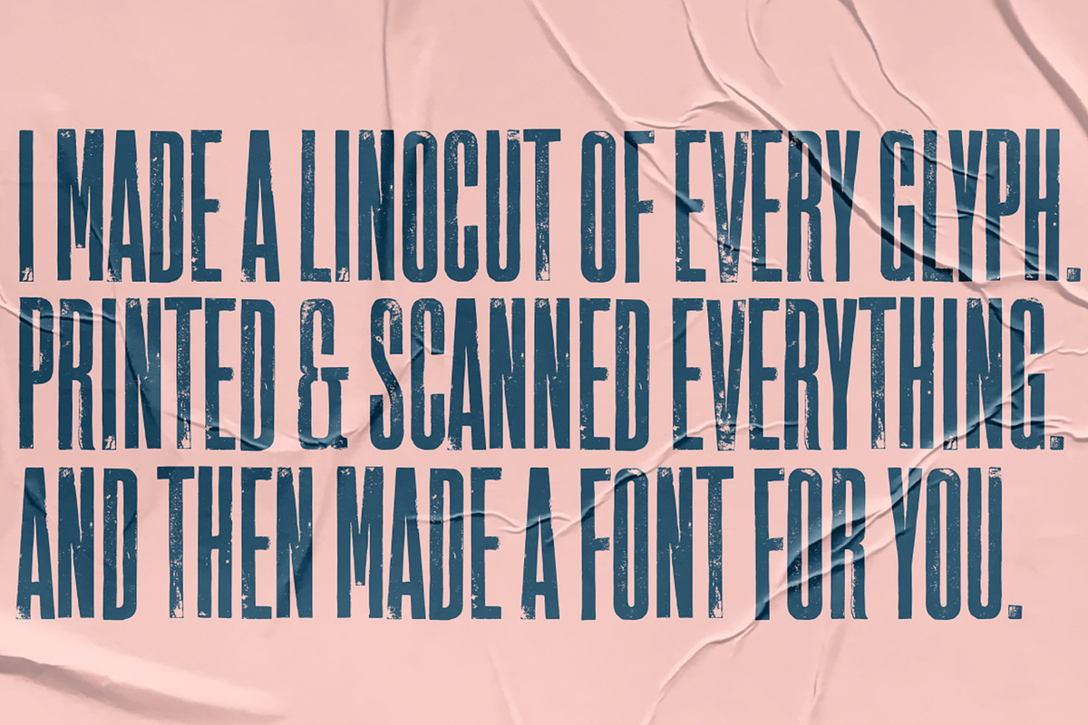 Vienna Woodtype, a Sans Serif Font by XTOPH - Fonts (Photo 6 of 6)