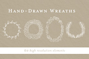 Hand-Drawn Wreaths, a Decorative Illustration by Bbooth88 (Thumbnail 1 of 6)