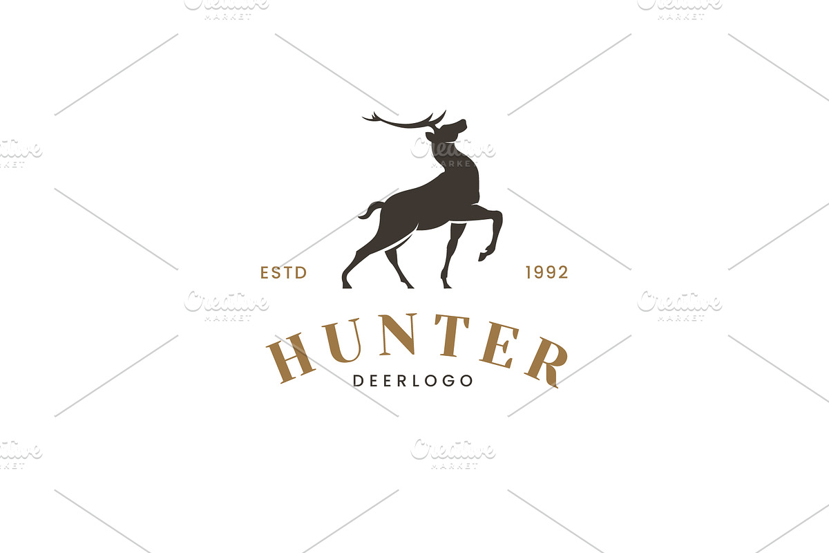 Hunter Wild Deer Badge Bundle, a Branding & Logo Template by Dyn Studio (Photo 5 of 6)