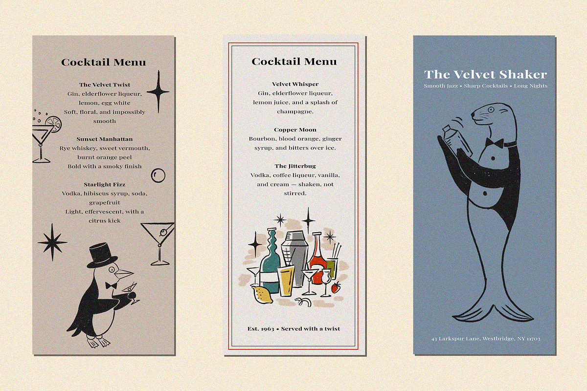 Cocktail & Jazz Hand Drawn Clipart, an Object Illustration by Teresa Art Store (Photo 4 of 8)
