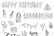 Hand Sketched Vectors - Birthday, an Illustration by r.r.palacios (Thumbnail 2 of 4)