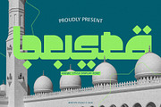Busta - Arabic Style Display font, a Sans Serif Font by Bentype Studio (Thumbnail 1 of 7)