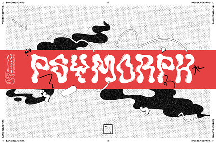 Psymorph - Trippy Display Font, a Handwritten Font by bangingjoints