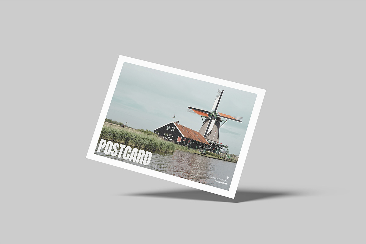 Postcard Mockup - Greeting Card, a Card Template by graphictime (Photo 9 of 14)