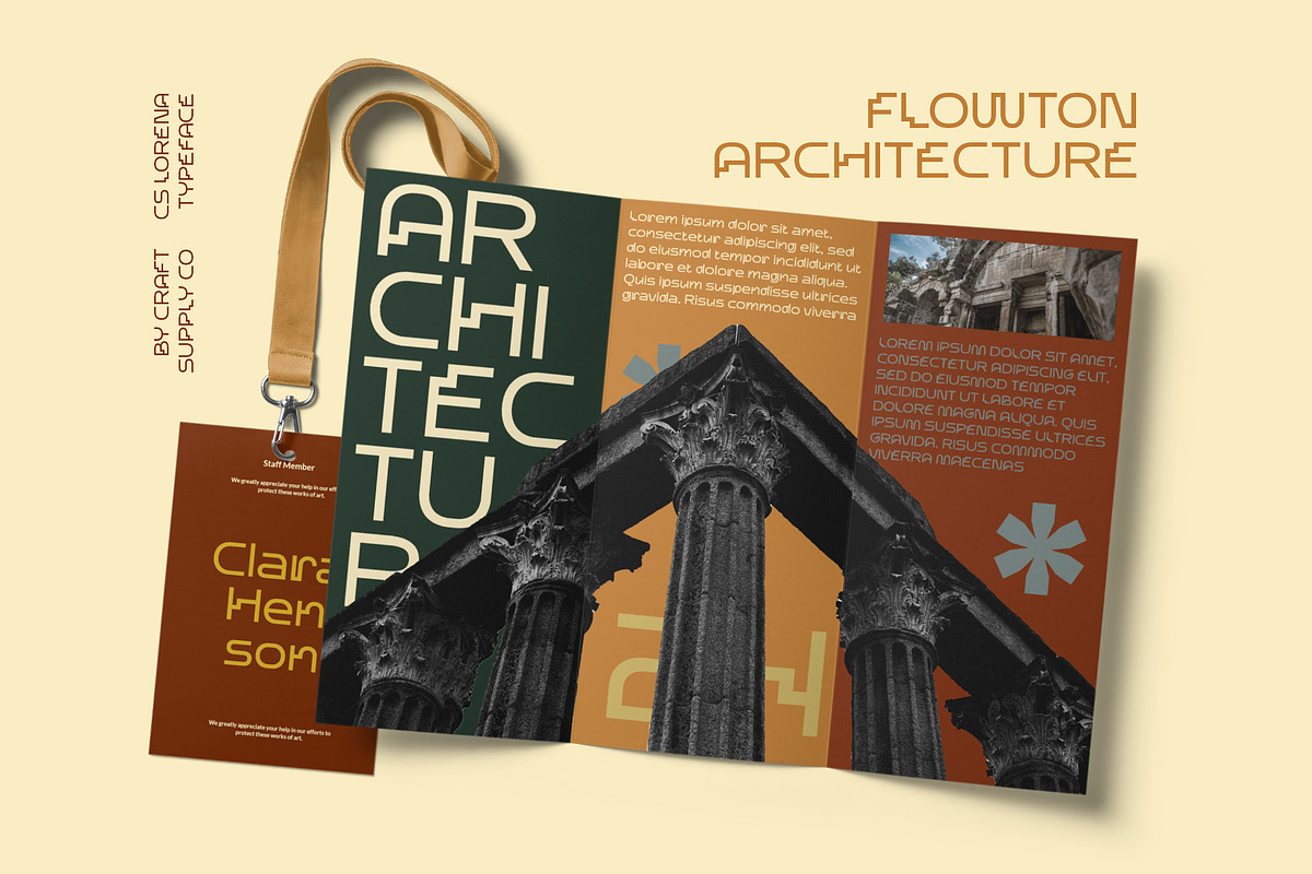CS Lorena – Art Deco Font, a Sans Serif Font by Craft Supply Co. (Photo 3 of 8)