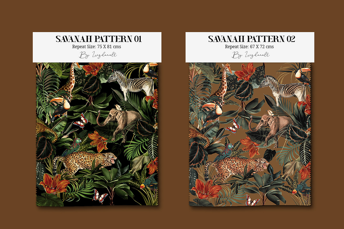Savanah Pattern Summer, a Wallpaper Graphic by Luiz da Rolt Grathwohl (Photo 8 of 8)