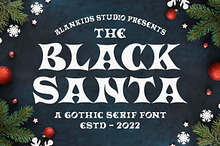 Black Santa a Gothic Serif Font