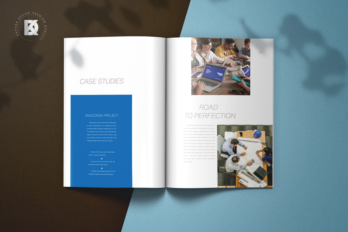 Blue Project Proposal, a Stationery Template by Kahuna Design