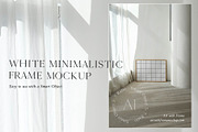White Minimalistic Frame Mockup, a Product Mockup by ArtwithFrame (Thumbnail 3 of 5)