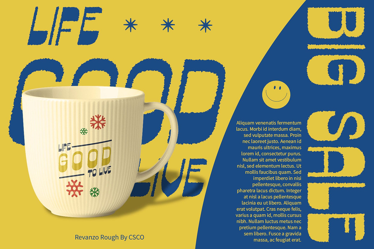 Revanzo Rough, a Sans Serif Font by Craft Supply Co. (Photo 5 of 8)