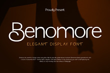 Benomore - Elegant Display Font