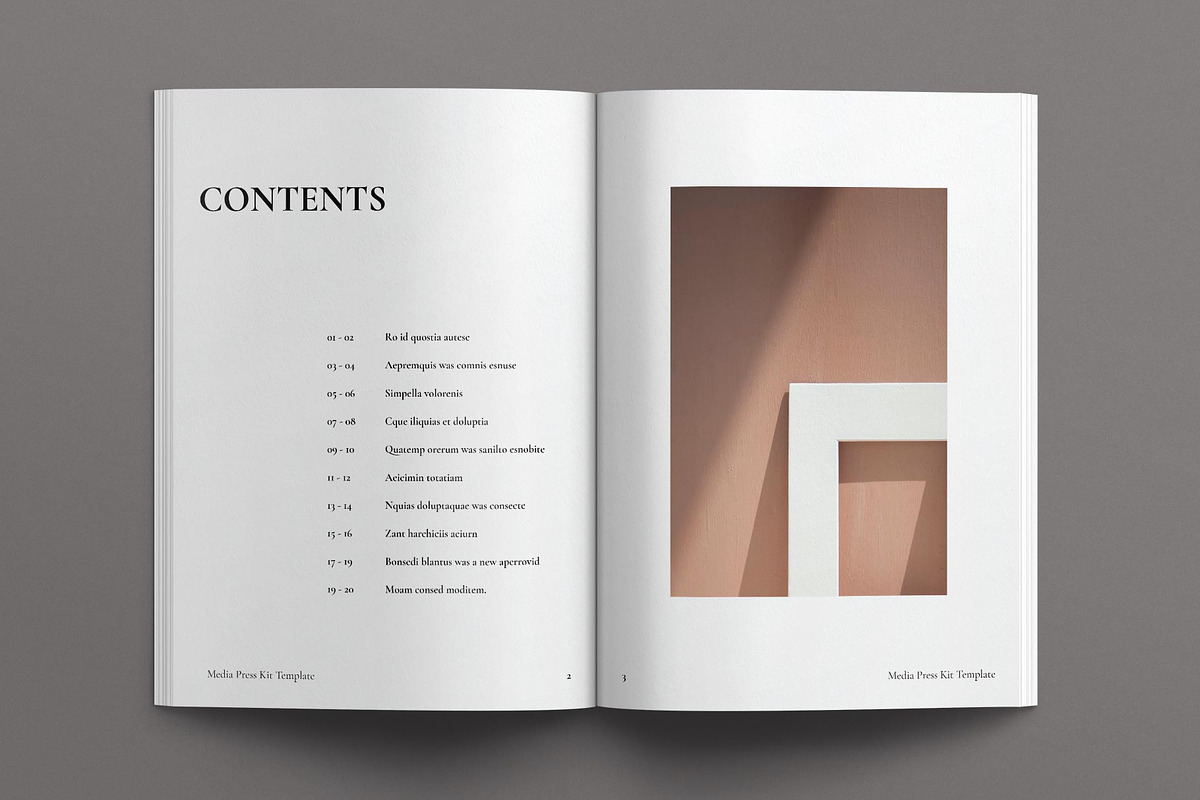 Media Press Kit Template, a Magazine Template by E-Type (Photo 2 of 8)