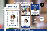 Real Estate Yard Sign Template Canva, a Marketing Template by CreativeVinesStore (Thumbnail 2 of 6)