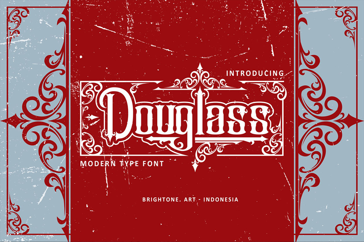 Douglass - blackletter, a Blackletter Font by Brightone (Photo 1 of 8)