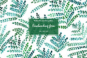 Enchanting fern - leaves pattern, a Pattern Graphic by Katerina Tova (Thumbnail 1 of 5)