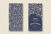 Wedding Set. Pattern and Invitation., a Card Template by NataLito (Thumbnail 4 of 7)