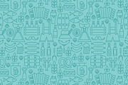 Oktoberfest Beer Line Patterns, a Pattern Graphic by Anna_leni (Thumbnail 6 of 7)