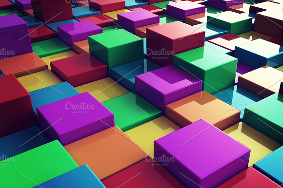 3d Cubes Background preview 5