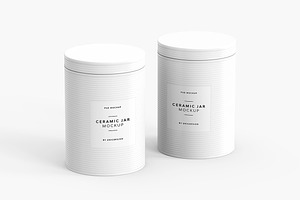 Ceramic Jar Mockup