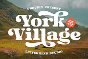 York village - Retro Display Font, a Serif Font by Letterhend Studio (Thumbnail 1 of 9)