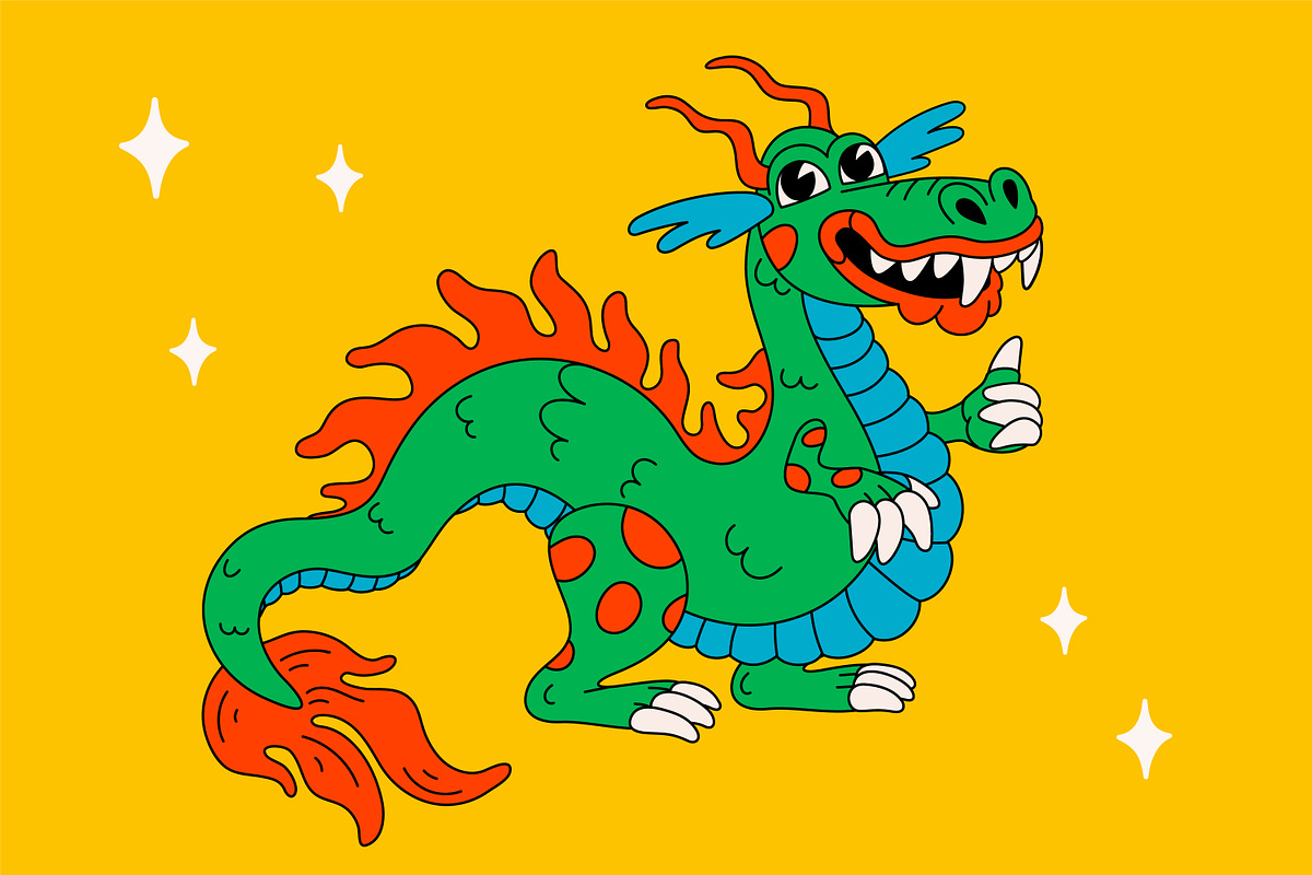 Cartoon Dragons, an Illustration by Bizarre Factory (Photo 5 of 13)