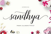 Sandhya Script, a Script Font by Unicode Studio (Thumbnail 1 of 7)