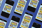 Blue Comic Countdown Party Flyer Set, a Flyer Template by Aiyari Graphic (Thumbnail 2 of 3)