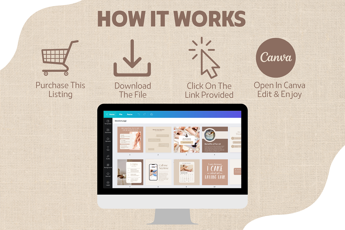 Waxing Instagram, Hair Removal, a Social Media Template by EliteMatidi (Photo 7 of 8)