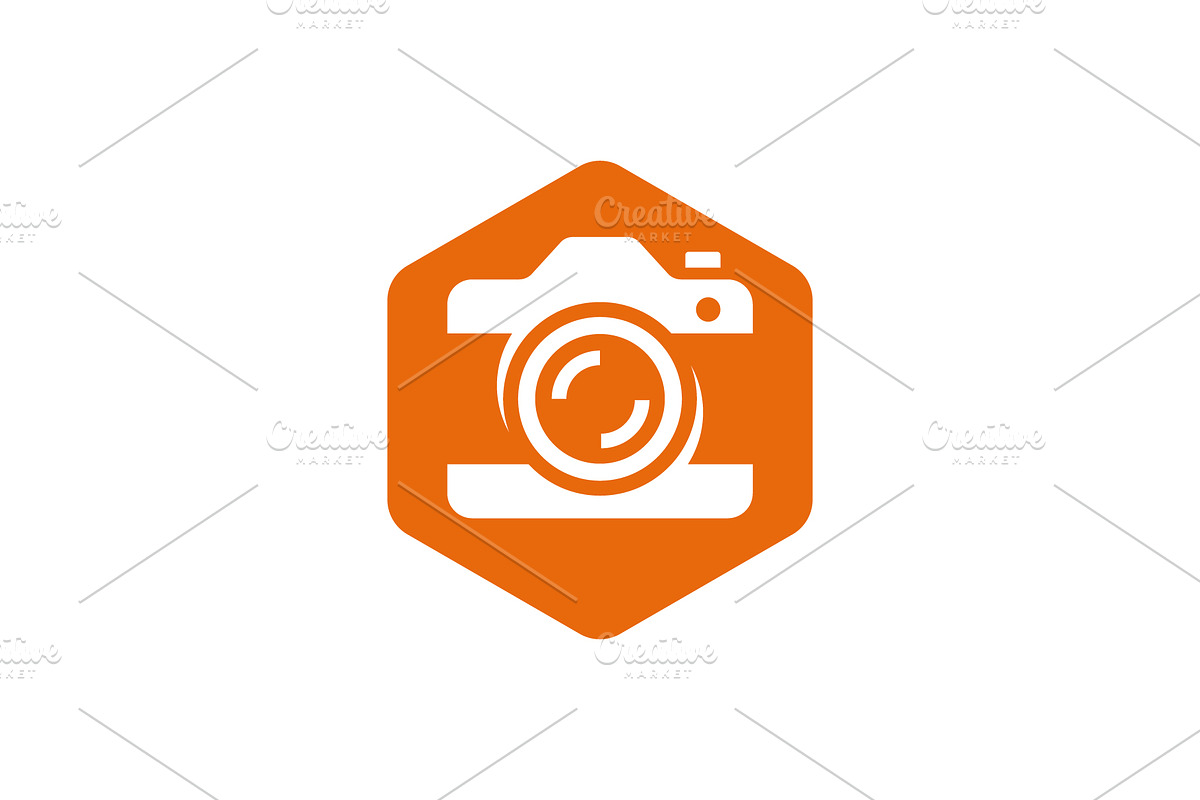 hexagon camera logo, a Branding & Logo Template by Rasagama Studio