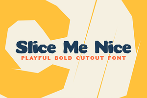 Slice Me Nice Font, a Sans Serif Font by Mint Pixels