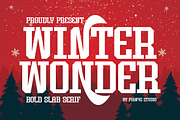Winter Wonder - Bold Slab Serif, a Slab Serif Font by Pian45 Studio (Thumbnail 1 of 6)